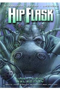 Hip Flask: Unnatural Selection 10th Anniversary Elephantmen Edition