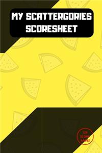 MY Scattergories Scoresheet