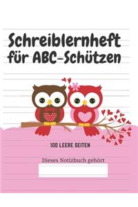 Schreiblernheft für ABC-Schützen