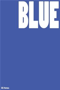 Blue color blank notebook
