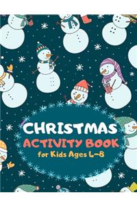 Christmas Activity Book for Kids Ages 4-8