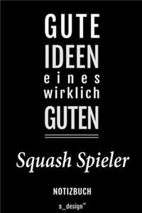Notizbuch für Squash Spieler