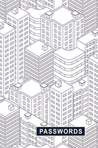 Low Vision Password Record Book With Bold Lines on White Paper