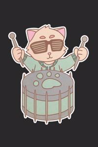 Percussion Music Cat Notebook
