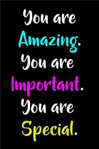 You Are Amazing You Are Important You Are Special