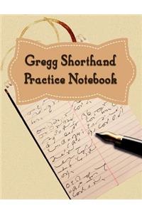 Gregg Shorthand Practice Notebook