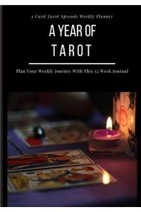 A Year of Tarot - 3 Card Tarot Spreads Weekly Planner