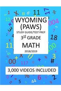 3rd Grade WYOMING PAWS, 2019 MATH, Test Prep