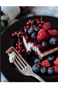 Raspberry and Blueberry Cake and Fork