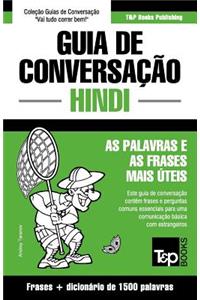 Guia de Conversação Português-Hindi e dicionário conciso 1500 palavras