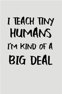 I Teach Tiny Humans I'm Kind of a Big Deal