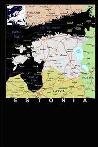 Modern Day Color Map of Estonia Journal