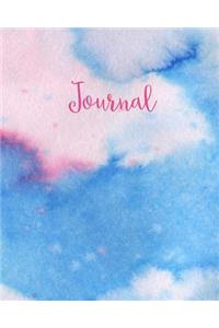 Bullet Dot Grid Journal - Watercolor Collection (Blue-Pink)