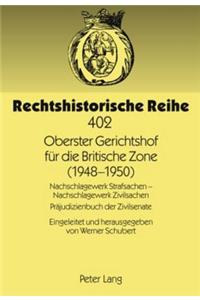 Oberster Gerichtshof Fuer Die Britische Zone (1948-1950)