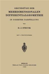 Grundzüge der Mehrdimensionalen Differentialgeometrie
