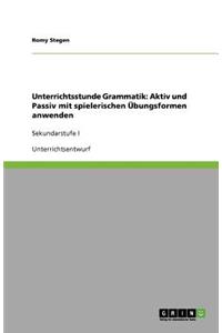 Unterrichtsstunde Grammatik