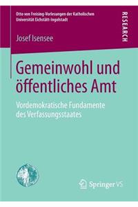 Gemeinwohl und öffentliches Amt