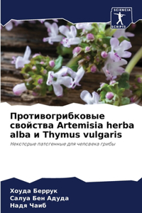 Противогрибковые свойства Artemisia herba alba и Thymus vulgaris
