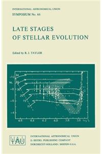 Late Stages of Stellar Evolution