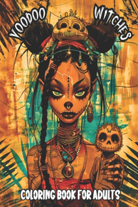 Voodoo Witches Coloring Book for Adults