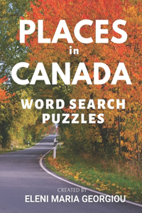 Places in Canada Word Search Puzzles