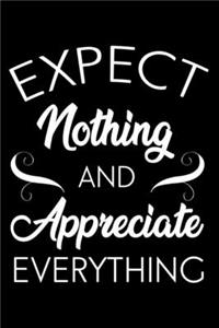 EXPECT NOTHING Fitness Journal