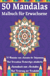 50 Mandalas Malbuch für Erwachsene