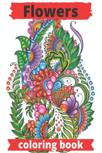 Flowers coloring book