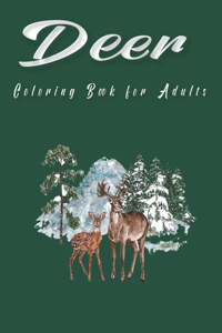 Deer Coloring Book for Adults