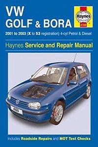 VW Golf & Bora 4-cyl Petrol & Diesel (01 - 03) Haynes Repair Manual