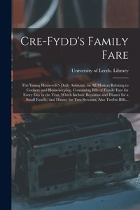 Cre-Fydd's Family Fare