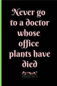 Never Go to a Doctor Whose Office Plants Have Died