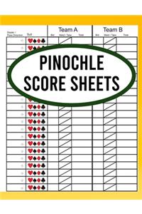 Pinochle Score Sheets