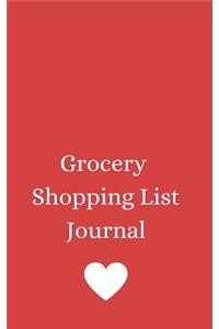 Grocery Shopping List Journal