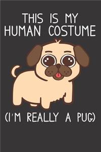 Pug Dog Notebook Journal