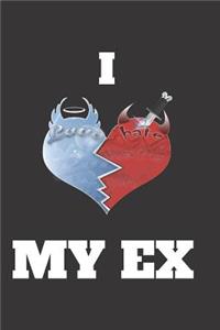 I Love Hate My Ex: Blank Lined Journal