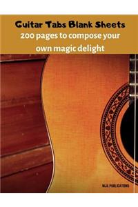 Guitar Tabs Blank Sheets