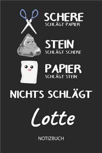 Nichts schlägt - Lotte - Notizbuch