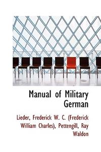 Manual of Military German