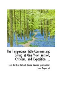 Temperance Bible-Commentary