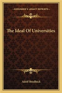 The Ideal Of Universities