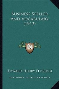 Business Speller and Vocabulary (1913)