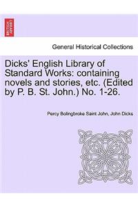 Dicks' English Library of Standard Works