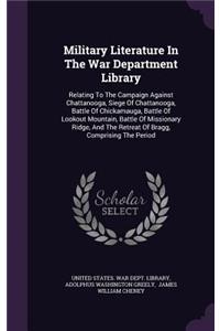 Military Literature In The War Department Library