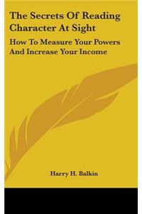 Secrets Of Reading Character At Sight