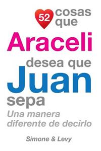 52 Cosas Que Araceli Desea Que Juan Sepa