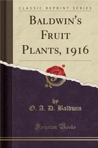 Baldwin's Fruit Plants, 1916 (Classic Reprint)