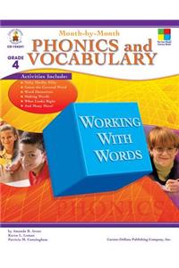 Month-By-Month Phonics and Vocabulary, Grade 4