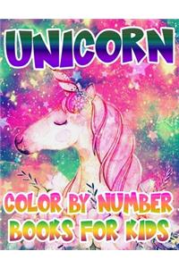 Unicorn Color By Number Books For Kids