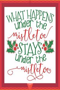 What happens under the mistletoe stays under the mistletoe